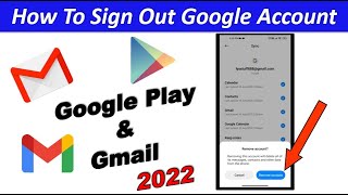 how to sign out google account on android phone