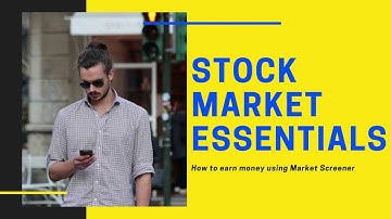 How to make money by using Yahoo Finance Screener