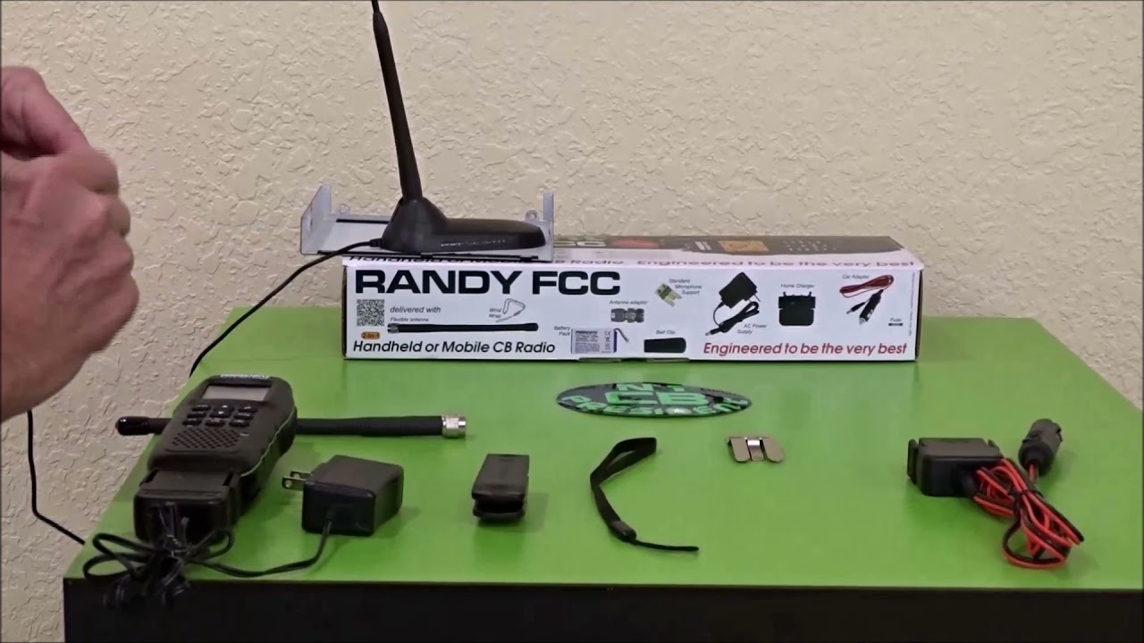 President Randy FCC Handheld or Mobile CB Radio with Weather Channel and  Alerts