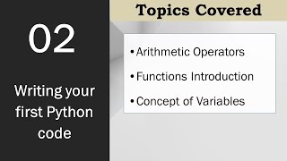 02 Writing your first Python Code