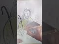 🎨 Amazing Jesus Art with Colored Pencil | #Shorts