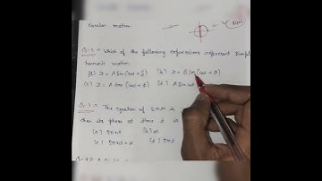 Neet objective physics SHM class 11th question #shorts #tricks #physics #neet #jee