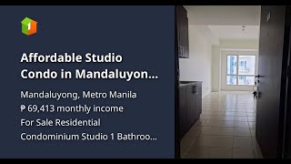 Affordable Studio Condo in Mandaluyong 5%DP Move In near BGC & Makati