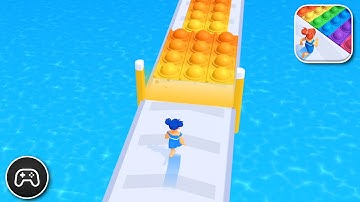 Pop It Run - Gameplay Walkthrough Part 5 - Casual Game Levels To Play (iOS, Android)