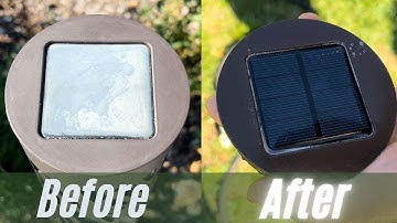 How to clean solar pathway lights quick and easy.