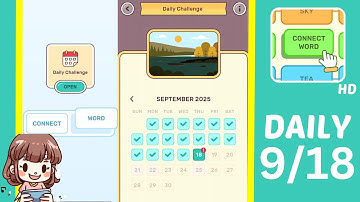 Connect Word Daily Challenge September 18 Answers Walkthrough