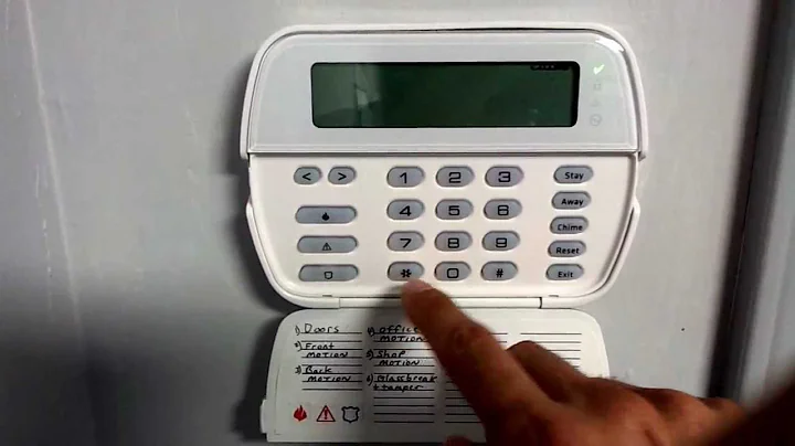 How to change master code on a DSC security system.