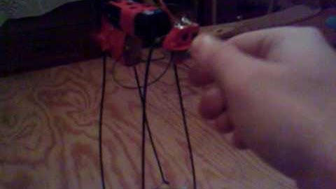 My first vibrobot, deadly cute with a potentiometer nose!