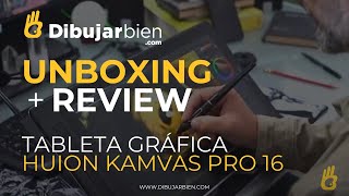 ARTISTA PRO hace UNBOXING + REVIEW de Tableta Gráfica Huion Kamvas Pro 16 - Dibujar bien