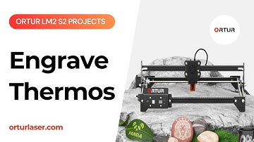 How to Engrave a Thermos with Ortur Laser Master 2 S2  | LaserGRBL