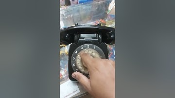 Rotary vintage landline phone