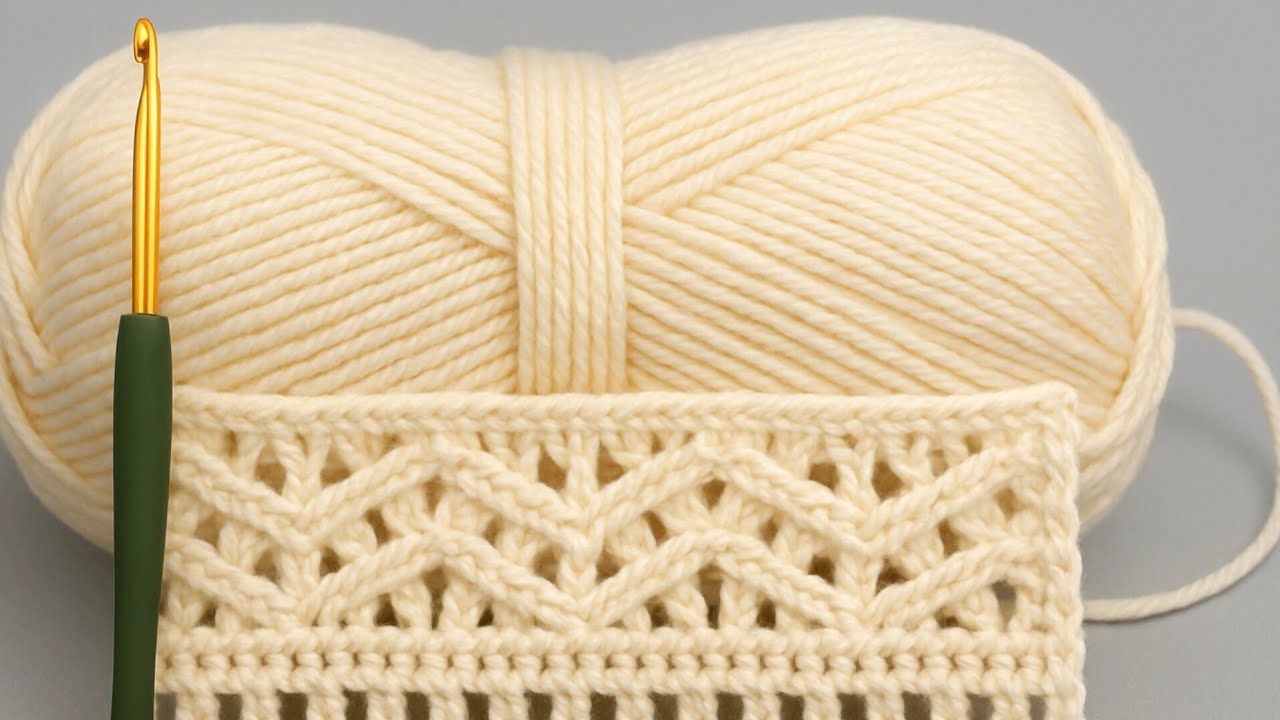 ⭐ Никто не верит, насколько прост этот узор «зигзаг»! ✨