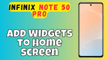 Add Widgets to home screen infinix note 50 pro || How to add widgets