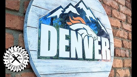 Epoxy and Wood CNC Sign