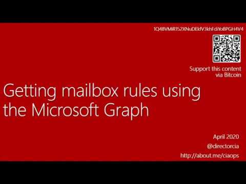 Checking Exchange Online mailbox rules using the Microsoft Graph