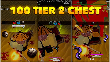 OPENING 100 TIER 2 CHEST - Project Slayers