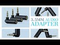 LANMU 3.5mm 90 Degree Audio Adapter | 3.5mm Audio Right Angle Adapter | Headphone Aux