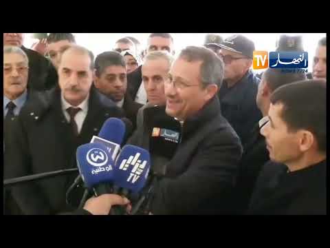 خنشلة وزير الأشغال العمومية مستاء من تأخر الأشغال بازدواجية طريق المحمل اولاد رشاش