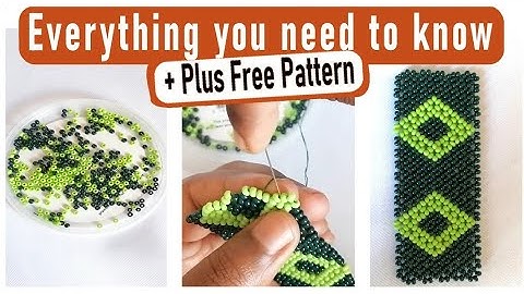 Beading Basics: How to do the Zulu Net stich (iSefu) for beginners