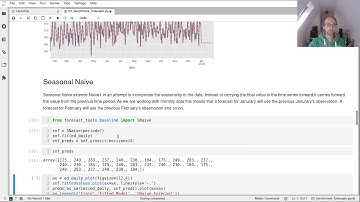 HSMA Forecasting Code Along 3: Using Naive methods as benchmark forecasts