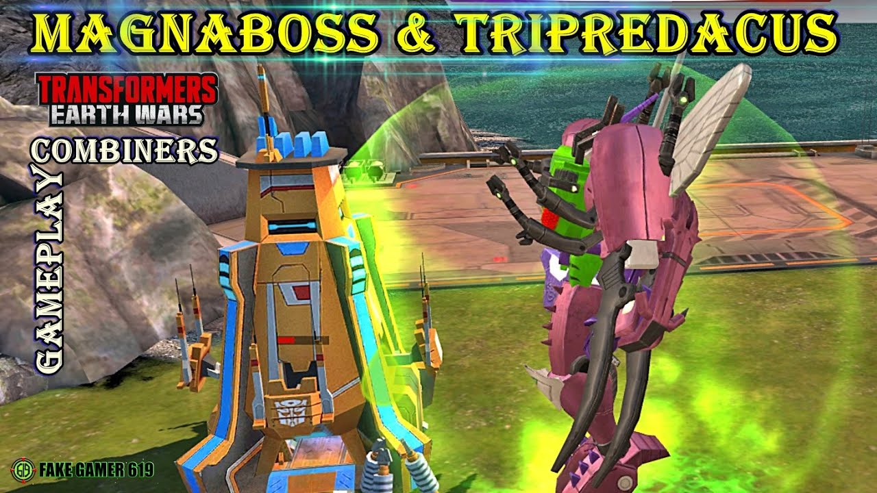 MAGNABOSS vs TRIPREDACUS Transformers Earth Wars New Combiners