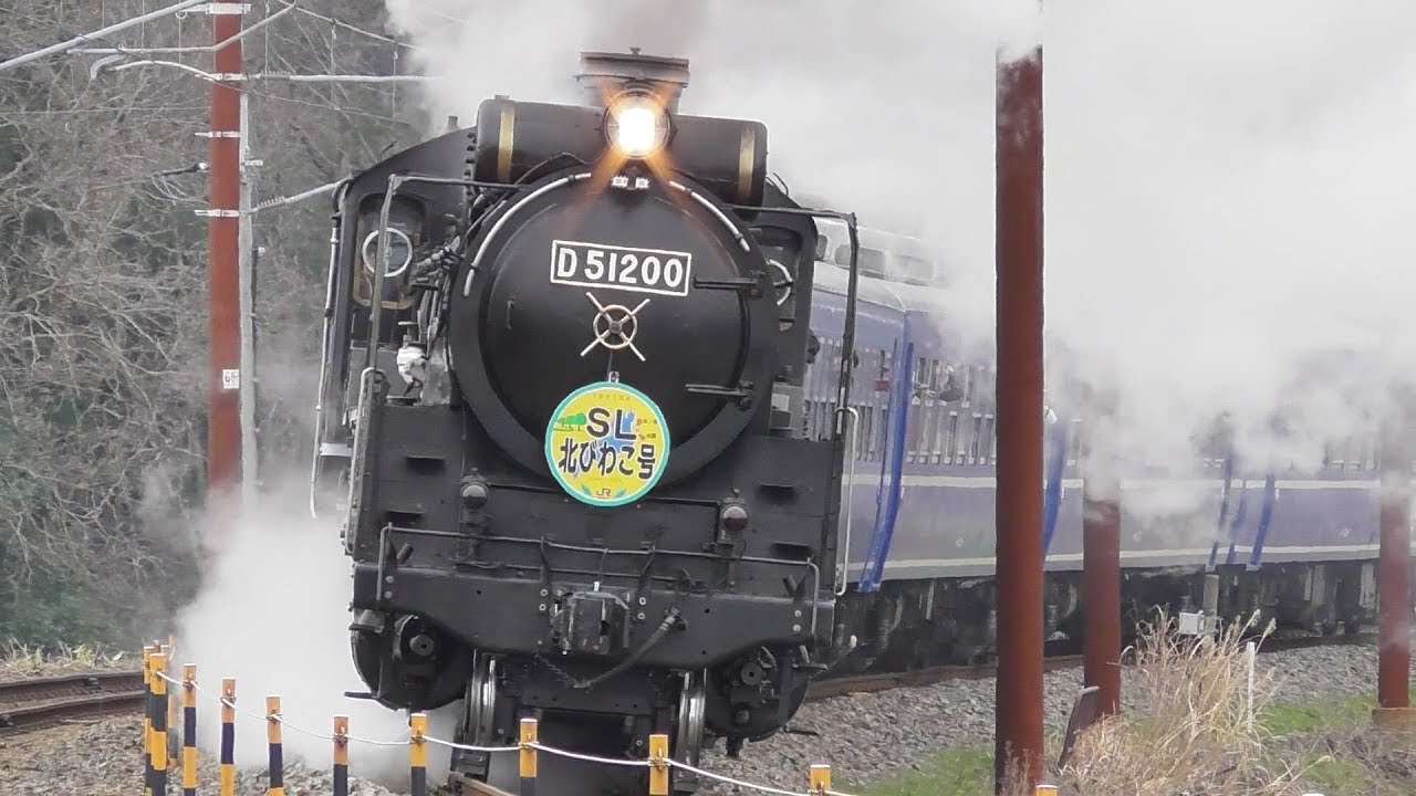 SL北びわこ号2019春 はじめてのデゴイチ D51(2-8-2) steam locomotive