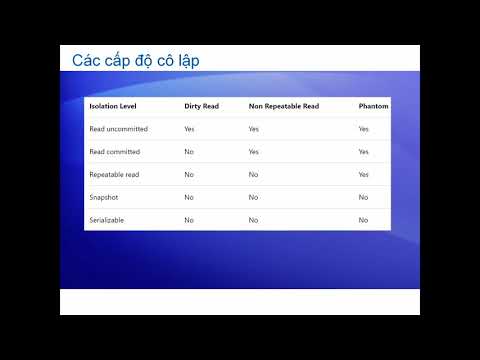 Video: Mức cô lập ảnh chụp nhanh trong SQL Server là gì?