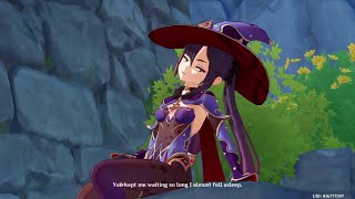 MONA LIKES AETHER CUTSCENE GENSHIN IMPACT