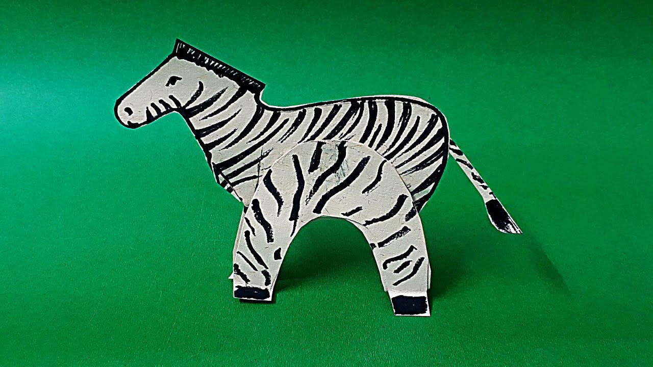Paper Zebra Making Tutorial Sumana's Artwork YouTube