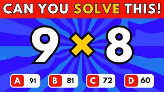 Solve the Math Problem! 🧠➕ Ultimate Mental Math Quiz for Kids