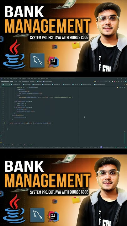 Bank Management System (Java Project ) #shorts #bank #javaprogramming # ...