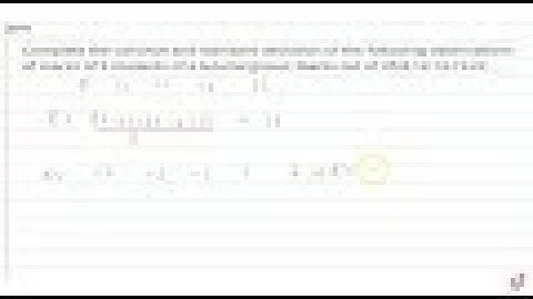 JEE MAINS 2018 Complete the variance and standard deviation of the following    observations of ...