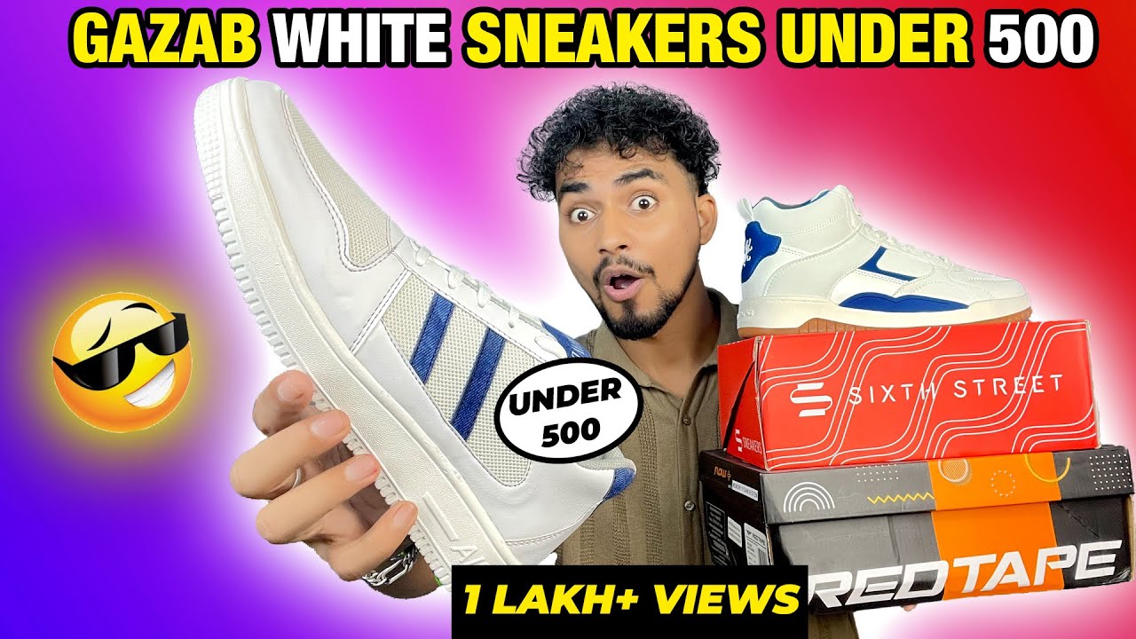 5 Best White Sneakers In Budget | White Sneakers For Men Under ₹500 -  YouTube