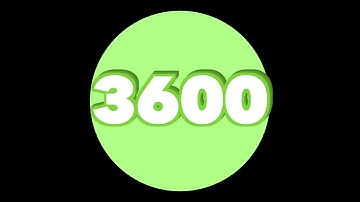 3600 Second Timer