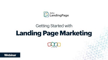 Getting Started with Landing Page Marketing | Zoho LandingPage Tutorial | Step-by-step guide