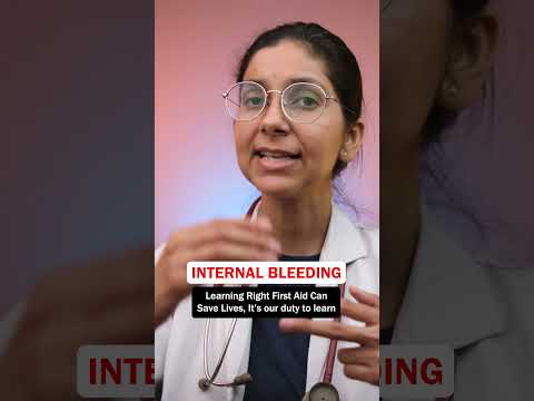 First Aid - Internal Bleeding | Dr. Richa Tiwari #drrichatiwari #firstaid