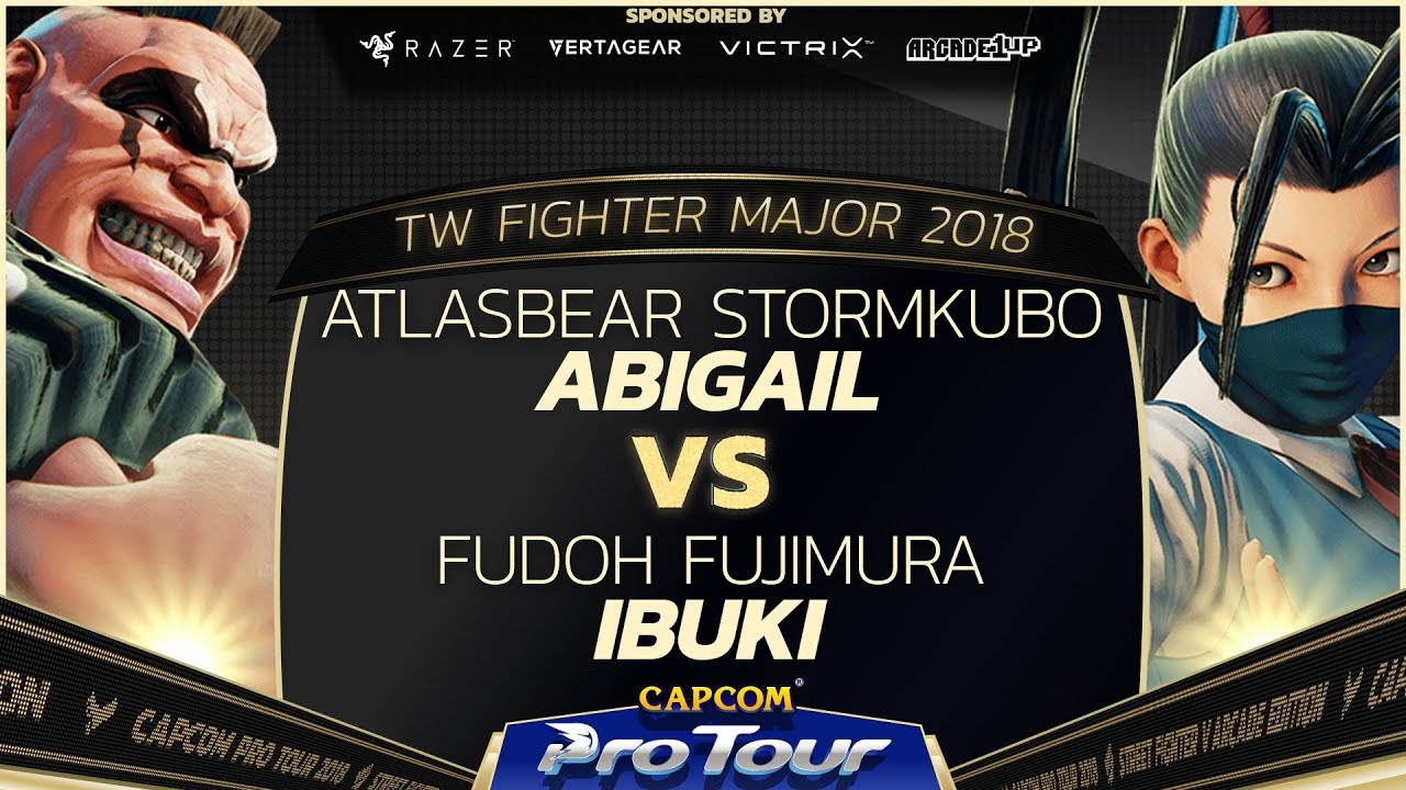 AtlasBear StormKubo vs Fudoh Fujimura - TW Fighter Major 2018 Day 2 Top 32 - SFV - CPT 2018
