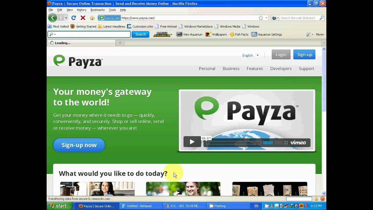How To make Payza Account