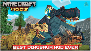 Best DINOSAUR Mod Ever 😱 | Minecraft Mod Showcase | in Telugu