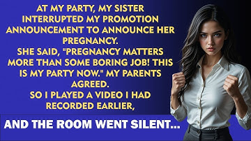 My Sister Yelled About Pregnancy During My Promotion Speech — So I Played A Shocking Video