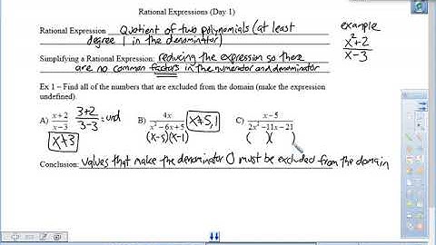 Rational Expressions Day 1