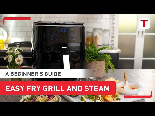T Fal Easy Fry Grill XL 2 in 1 Air Fryer Combo 4.4 Quart Black