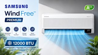 Samsung WindFree Premium AR60F12C1KW/SK A++ 12000 BTU Inverter Wall Mounted Air Conditioner