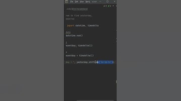 Find yesterday’s, today’s and tomorrow’s date #date #python #trending #shorts #coding # programing