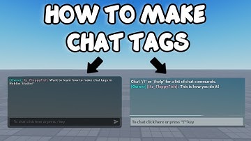 HOW TO MAKE CHAT TAGS | Roblox Studio Tutorial