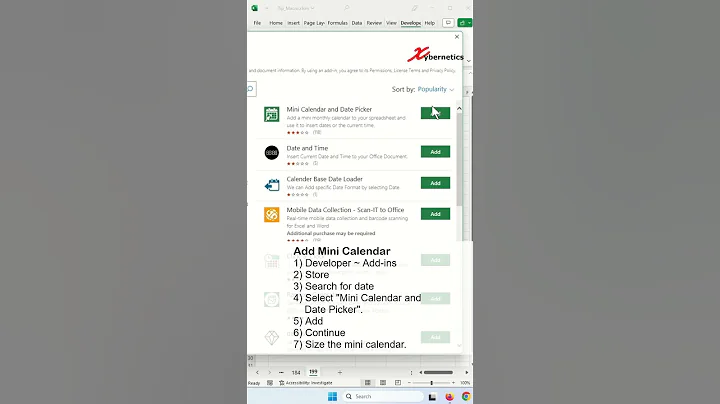 How do I make my Excel calendar pop up? - PART 1 - Excel Tip and Tricks #tips #tricks #excel