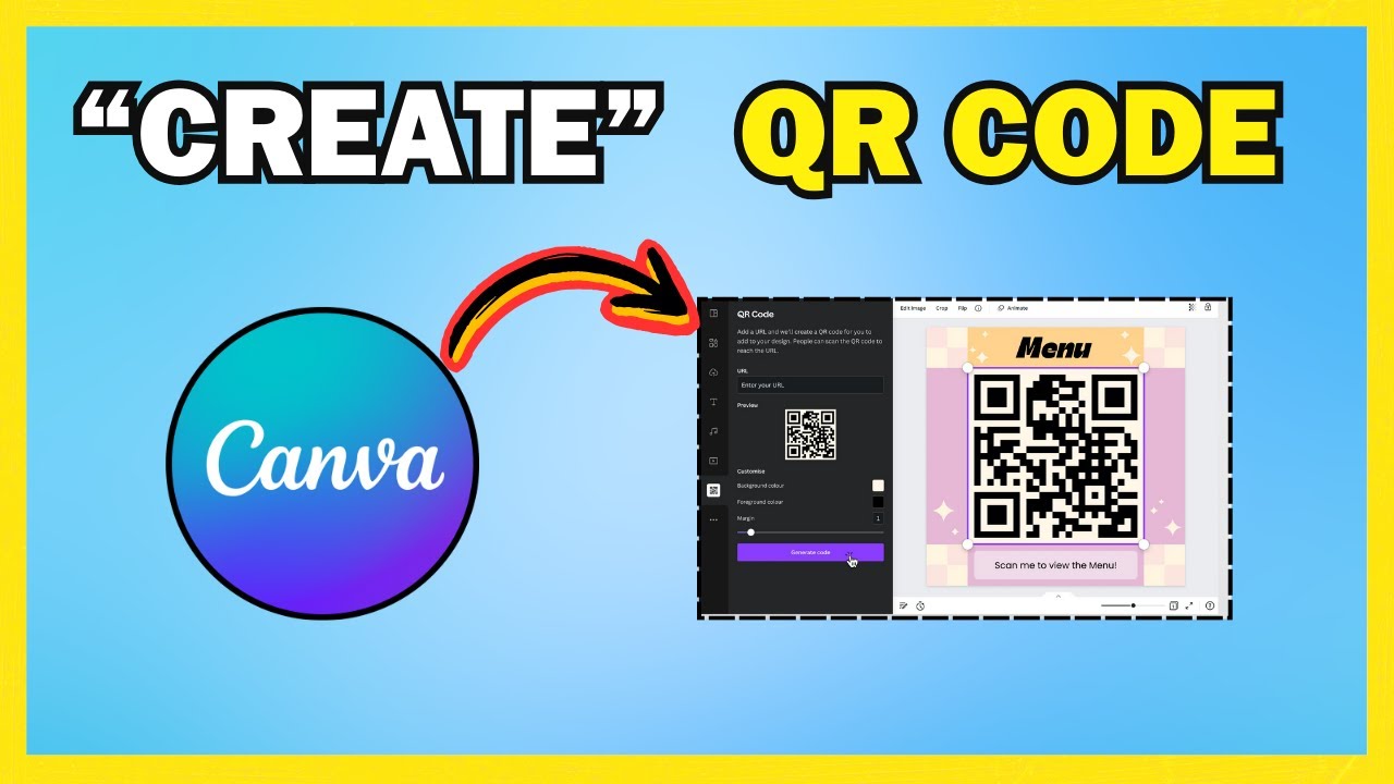 How To Create a QR code in canva [WITH ONE CLICK] - YouTube