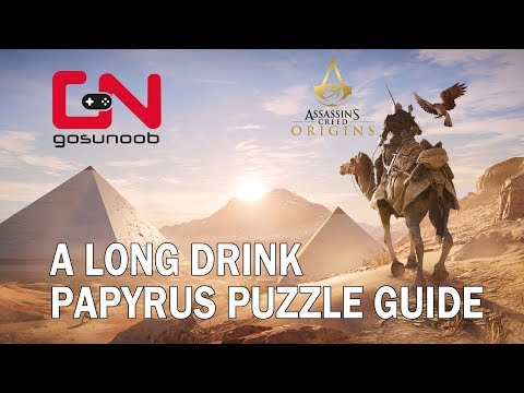 Assassin's Creed Origins: A long drink Papyrus Puzzle - Elementary My Dear Bayek Trophy