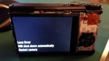 Canon S100 Camera Lens Error