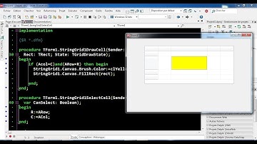 Delphi 20 StringGrid / 8 Brush Color Cells
